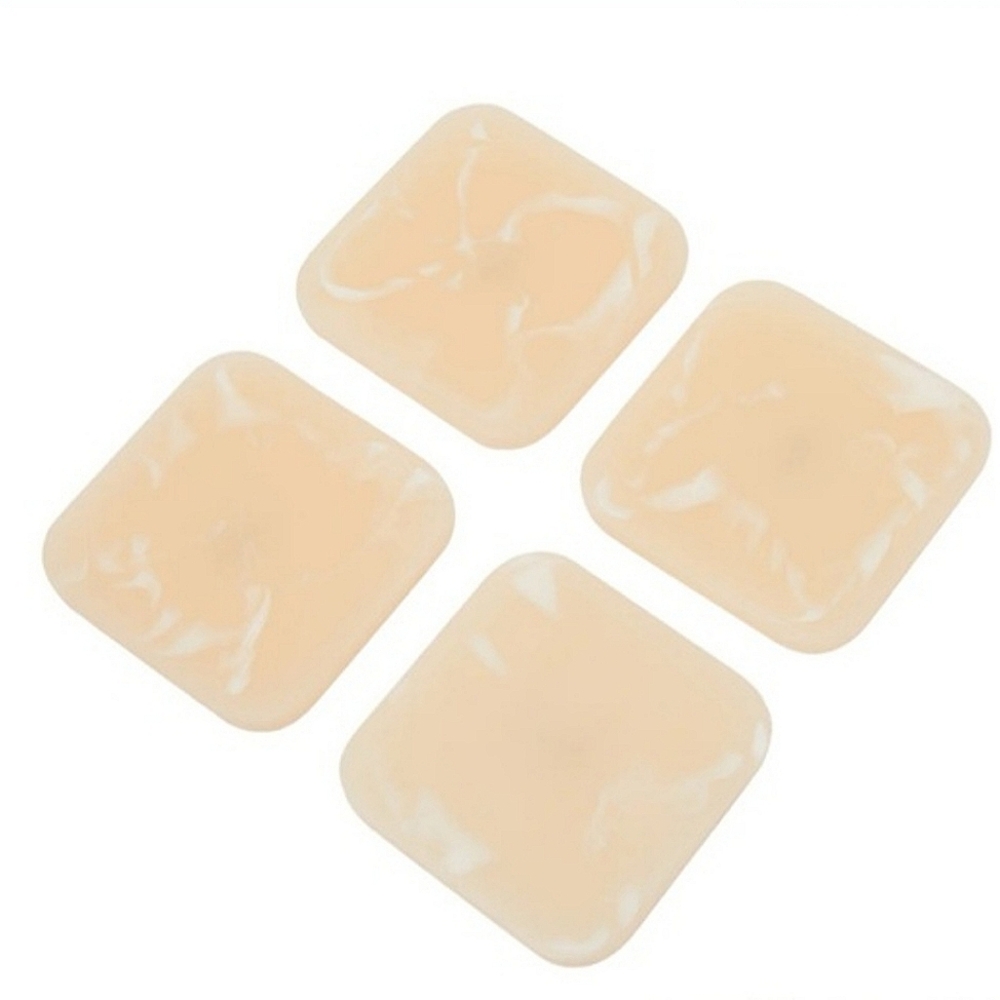 RiRiKu Resin Coaster Gift Set Brand New Neutral White Beige‎ Swirl 4 Piece